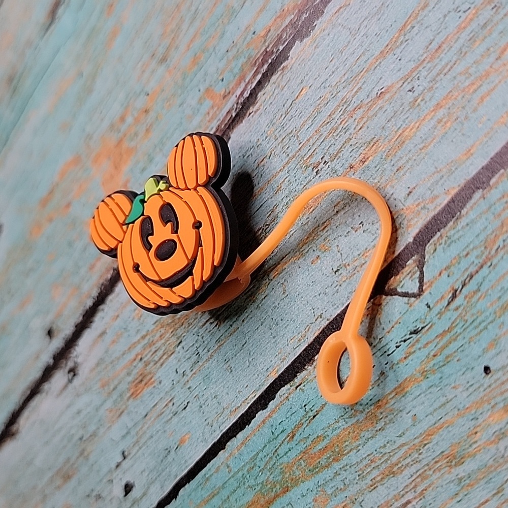 Mickey Mouse Pumpkin Straw Topper - Picture 5 of 5